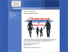 Tablet Screenshot of meadowbrookurgentcare.com
